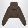 Entire Studios Organic cotton military green cropped sweatshirt