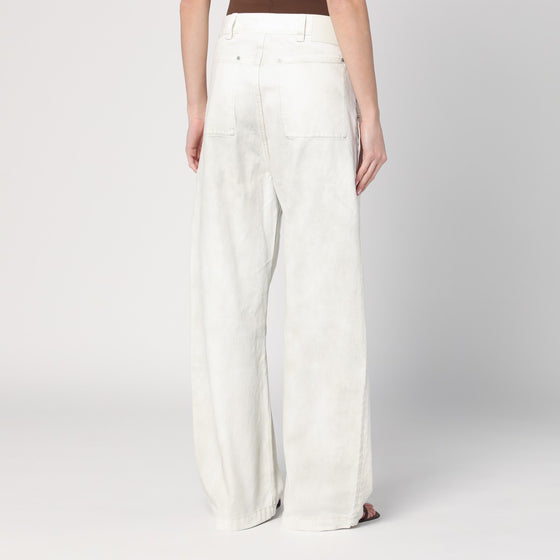 Entire Studios Ivory denim trousers
