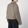Entire Studios Cropped khaki cotton jacket