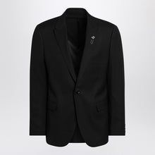  Lardini Black single-breasted jacket in wool blend