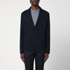 Lardini Navy blue single-breasted knitted jacket