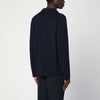 Lardini Navy blue single-breasted knitted jacket