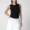FLORE FLORE Black Esmé LW Organic Cotton Tank Top