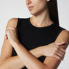 FLORE FLORE Black Esmé LW Organic Cotton Tank Top