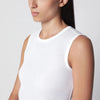 FLORE FLORE Esmé LW ribbed organic cotton tank top in white