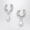 éliou Pearl silver earrings