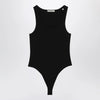 Entire Studios Black viscose jersey bodysuit