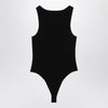 Entire Studios Black viscose jersey bodysuit