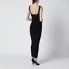 Entire Studios Black fitted dress in viscose jersey