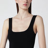 Entire Studios Black fitted dress in viscose jersey