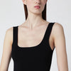 Entire Studios Black fitted dress in viscose jersey
