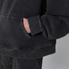 Entire Studios Washed black cotton sweatshirt