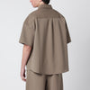 Entire Studios Beige oversized short-sleeve shirt