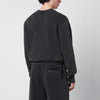 Entire Studios Washed black cotton crewneck sweatshirt
