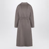 S Max Mara Grey midi coat in wool drap
