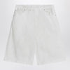 Entire Studios Wide white bermuda shorts in cotton