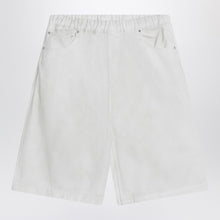  Entire Studios Wide white bermuda shorts in cotton
