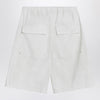 Entire Studios Wide white bermuda shorts in cotton