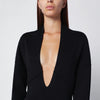 Entire Studios Black long dress with wide neckline