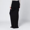 Entire Studios Long black draped skirt