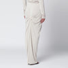 Entire Studios Ivory draped long skirt