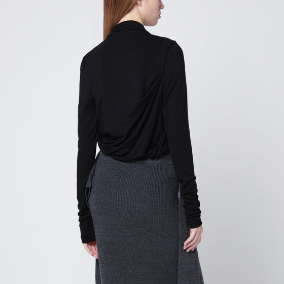 Entire Studios Black draped top