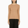 Loulou Studio Beige silk blend crew-neck sweater