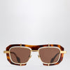 JW Anderson Geometric JWA03 Havana sunglasses