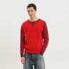 1989 STUDIO Color block crew neck sweater