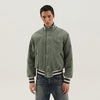 1989 STUDIO Light green corduroy varsity jacket
