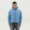 1989 STUDIO Light blue quilted down jacket