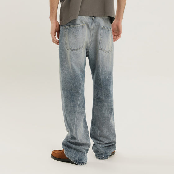 1989 STUDIO Rhodesian pants in stone blue denim