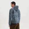1989 STUDIO Denim marbled zip hoodie