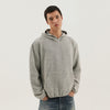 1989 STUDIO Gray knitted hoodie