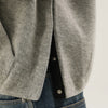 1989 STUDIO Gray knitted hoodie