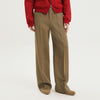 1989 STUDIO Olive green straight leg wool pants