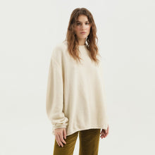  1989 STUDIO White ribbed sweater with slits