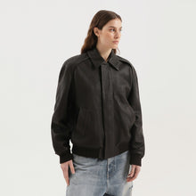  1989 STUDIO Brown leather jacket