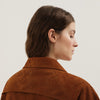 1989 STUDIO Brown corduroy leather Mackintosh coat