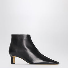  The Row Black Carla 45 ankle boots in leather