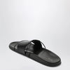 The Row Vivienne Slide sandals in black nappa