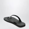 The Row Dune Ginza classic leather sandal black