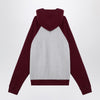 Brain Dead Light grey/burgundy hoodie