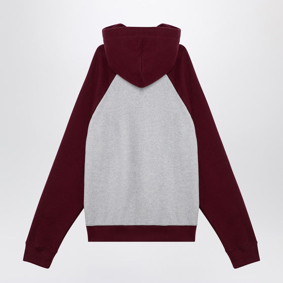 Brain Dead Light grey/burgundy hoodie