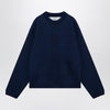 Brain Dead Indigo cotton fleece crew neck sweatshirt