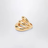 PANCONESI Triptych Blow Up gold ring