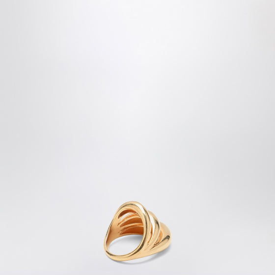 Panconesi Triptych Blow Up gold ring