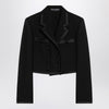 Dolce & Gabbana Dolce&Gabbana Cropped double-breasted black jacket