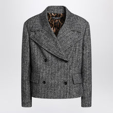  Dolce & Gabbana Dolce&Gabbana Dark grey short oversized striped jacket