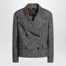  Dolce & Gabbana Dolce&Gabbana Dark grey short oversized striped jacket